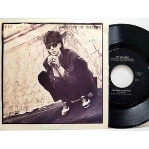 Ric Ocasek (The Cars) “Emotion In Motion / P.F.J.” 45 RPM w/PS 1986